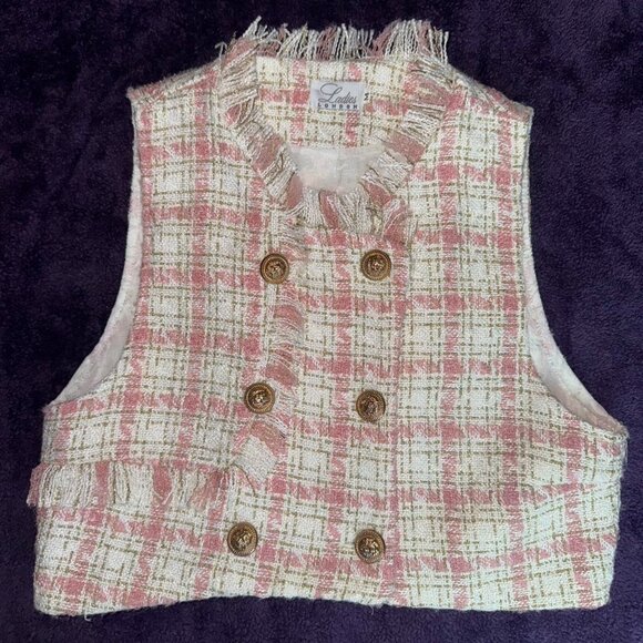 Pink and White Tweed Set 🦢🎀 - Picture 1 of 7